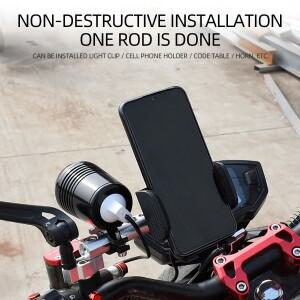 바이크 오토바이 스쿠터 ATV호환  범호환  미러 마운트 확장 브래킷 휴대폰 거치대 스포트라이트 지원 1Pcs