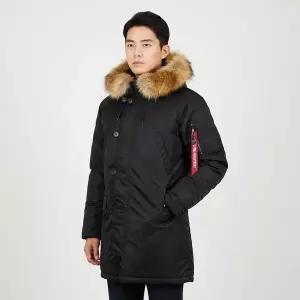 [알파인더스트리] 알파 N-3B 슬림핏 파카 블랙 151507582