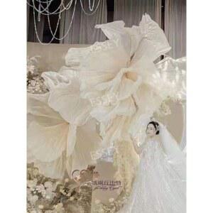 종이꽃 페이퍼 상추 제작 완성 웨딩지 플라워 촬영 1m 쇼윈도 장식 3D 소품 입체 가능