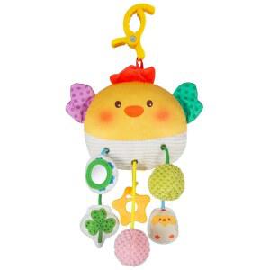 를 위한 카시트 장난감 0-6개월, 편리한 클립이 있는 유모차 장난감, 액세서리를 걸 수 내장 벨, 딸랑이, 삐걱거림, 용 거울, 선물 0-3-6-12개월 남자 여자아이