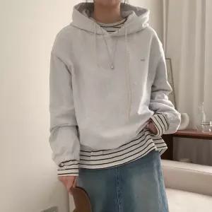 [유야]여성 면 펜던트 무지 후드티 박스티 -FTS1065- 봄 가을