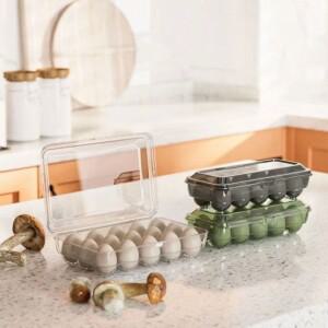 야외 캠핑 피크닉 계란 거치대 상자 케이스 낙하 방지 보관 주방 정리함 10/15 그리드