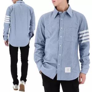 26SS 톰브라운 사선 솔리드 플란넬 셔츠 MWL272A 05245 480