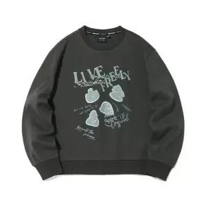 [인터크루] 여성 크랙멀티레터링맨투맨 ITA1TM52ADG 다크그레이 _P417699667