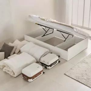 상일리베가구 라운디 무헤드 반자동 리프트업 수납 침대프레임 SS(슈퍼싱글)