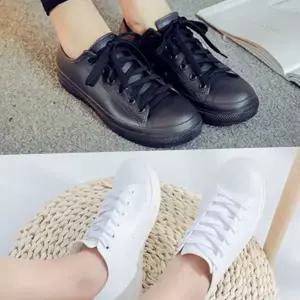 여성 젤리 슈즈 끈신발 단화 캐주얼슈즈 여성 장마 신발 스니커즈 슬립온 탑슈즈 운동화 고무 방수 로우