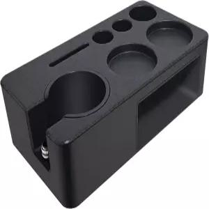 에스프레소 탐핑 스테이션 다기능 미끄럼 방지 탐퍼 보관용 51-58mm 디스트리뷰터 포르타필터 ABS 홀더