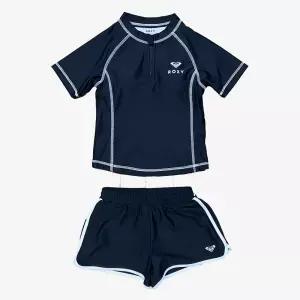 [록시키즈] BRIGHT RIDE 반팔 래쉬가드 세트 (TG21KI810BLK)