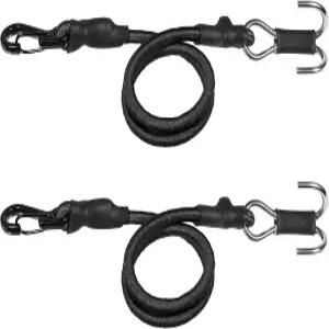 AOLTNRC 2pcs 280mm 탄성 스트랩 이스케이프 로프 키네틱 윈치 구조 트레일러 후크 포함 1/18 1/24 RC