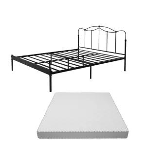 철제 침대 프레임 슈퍼싱글 철제침대 싱글 낙상방지 디자인 블랙 성인 퀸