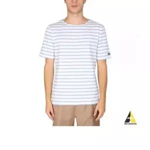 [세인트제임스] 반팔 티셔츠 화이트/데님 84160614