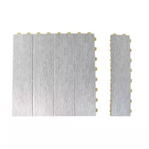 틈없는 엔틱오크 조립매트 16P+마감재 8P 바닥 다용도실 건식타일