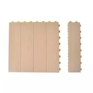 틈없는 내추럴오크 조립매트 16P+마감재 8P 바닥 꾸미기 아파트 마루