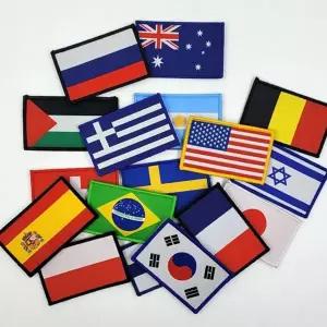 밀리터리 국기 와펜 태극기 군용 패치 국기 자수 와펜 가방