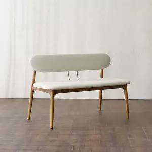 보루네오 엘리브 애쉬 2인 벤치 의자 fn116