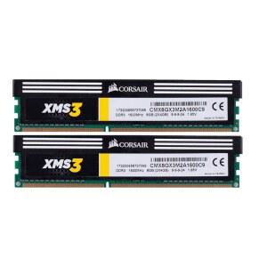 Corsair Memory CMX8GX3M2A1600C9 XMS3 8GB (2x4GB) DDR3 1600 MHz (PC3 12800) Desktop 1.65V