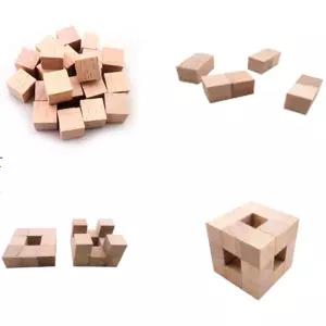 원목 맹거스펀지 1단계 1인 블럭 3차원 창의력 초등생 학원 손주 지능개발 학습 선물
