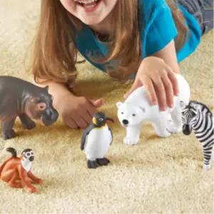 6세 남아 큰사이즈 동물 인형 피규어 하마 펭귄 모형 키즈 놀이 어린이 장난감 전시