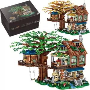 DUANT 미니 블록 트리 하우스 빌딩 키트 4761PCS 디어 포레스트 세트 DIY 브릭 스트리트 뷰 건설 모델