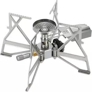 캠핑문 부탄 캠핑 스토브 휴대용 레귤레이터 싱글 버너 XD-3(은색 점화기 포함)