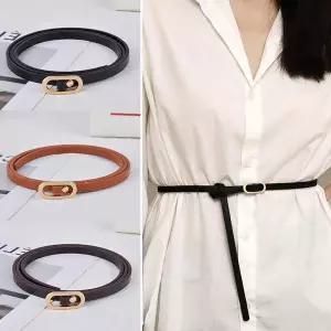 여성 QCW524W4 원피스 타원 벨트 셔츠 셔츠벨트