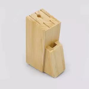 칼꽂이 원목 칼 가위 보관 거치대 스탠드형 6구