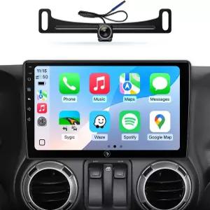 지프 랭글러 JK 컴퍼스 그랜드 체로키 닷지 램 업그레이드 스테레오 무선 카플레이 안드로이드 오토