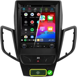 포드 피에스타 2009-2020 무선 카플레이용 9.7인치 HD 터치스크린 안드로이드 14 스테레오 카 라디오