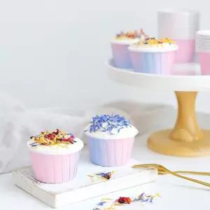 미니 머핀 종이컵 디저트 테이크아웃 트레이 베이킹 케이크 카페 일회용 틀