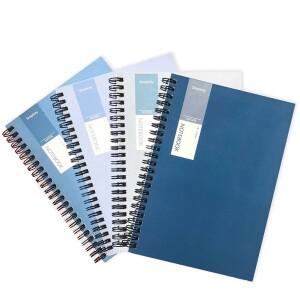 빈티지 나선형 코일 노트북 A5/B5 메모 저널 일기 디자인 학생 문구, 사무실 비즈니스 40/80 시트, 1 개