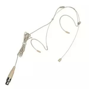 3XLR 헤드마이크 초슬림 스킨 양쪽 강의용마이크 CfO1+3grn