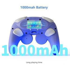 무선 충전 레트로 게임 패드 6 축 백 키 프로그래밍 가능한  조명 Switch1 2 NS PRO 안드로이드 호환 PC 컨