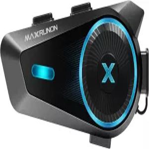 맥스루논 D10 오토바이 블루투스 헤드셋 4인용 인터콤 헬멧 통신 시스템 V5.4 ENC 노이즈 캔슬링 AI 음성