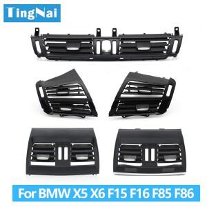 BMW X5 X6 F15 F16 F85 F86 2014-2018용 차량 중앙 좌우 후면 에어컨 중앙 AC 통풍구 그릴 커버 패널