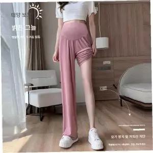 쿨링 소재 임부 9부 레깅스 여름용 통풍 시원한 원단 요가복 조리원 외출 편안한