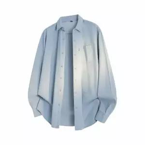 청 남성 캐주얼 빈티지 아이템 긴팔 빅사이즈 셔츠 트렌디 HT1