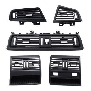 LHD RHD 오리지널 블랙 프런트 리어 에어 컨디셔너 AC 벤트 그릴 패널 교체 용 BMW F10 F11 F18 520i 523i