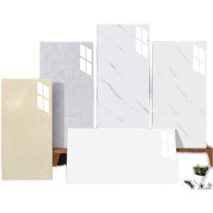 벽지 접착식 셀프 대리석 폼블럭 벽폼 코팅 0개 화이트 유광 30x60cm