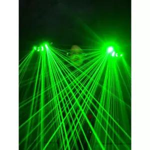 레이저 장갑 퍼포먼스 공연 야광 파티 led 손가락 오른손 4헤드 400빔 프리 사이즈