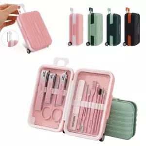 귀여운 미니캐리어 손톱깎이 12종세트 손톱 발톱 관리 큐티클 귀이개 눈썹 네일 케어 정리 판촉 답례품