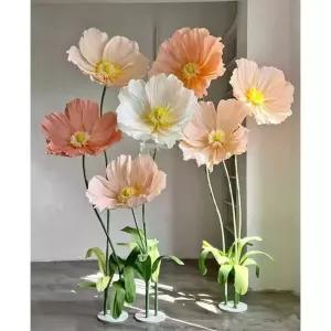 대형 자이언트플라워 포토존 장식 페이퍼플라워 스튜디오 웨딩 디스플레이