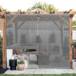 라즈블라인드 무선 롤러 그늘막 야외 조명 필터링용 롤업 파티오용 자외선 차단제 걸이 발코니 실내/외