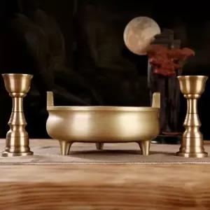 유기 제기 촛대 제사 소형 제수용품 방짜 재기