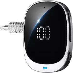 자동차용 COMSOON AUX 블루투스 어댑터 [LED 화면] 스피커/홈 스테레오/유선 헤드폰용 5.3 수신기 핸즈프리