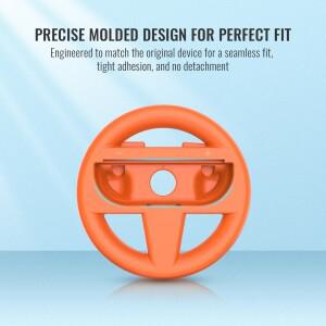 Nintendo 호환 Switch 22025호환  스티어링 휠 NS2호환  레이싱 Mario Kart World용/미끄럼 방지 그립이  8
