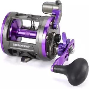수가일랑 레벨 풍향계 낚시 릴 - 라인 카운터 미끼 캐스팅 3.8 1 기어비 부식 방지 소금물/민물 베이스