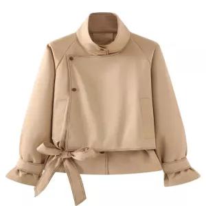 [카라]KARRA (77까지)절개하이드트렌치자켓+벨트SET_A6S0183