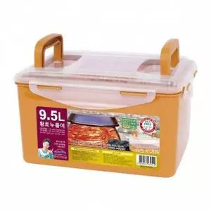 [골드스마일]황토 재질 밀폐 도시락 용기 찬합 보관통 음식 저장통