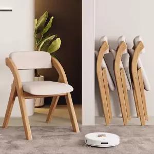 튼튼한접이식의자 목재 보조의자 카페용 쿠션 의자 등받이 폴딩 체어