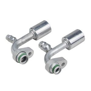 자동차 에어컨 호스 이동식 압력 플레이트 R134a 표준 배리어(두꺼운 벽) 호스용 슬리브 및 노즐이 있는 피